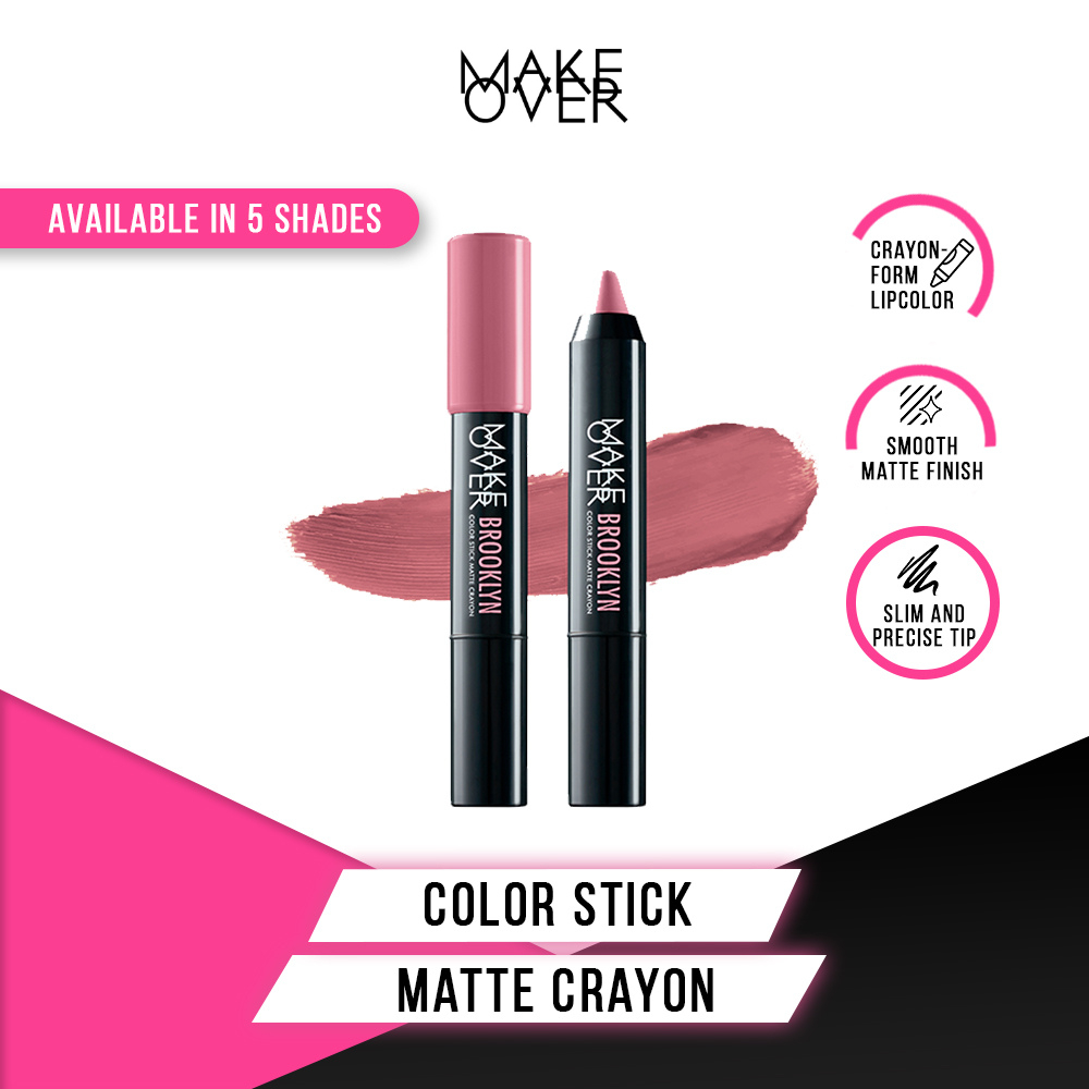 Make Over Color Stick Matte Crayon Lipstik Make Over
