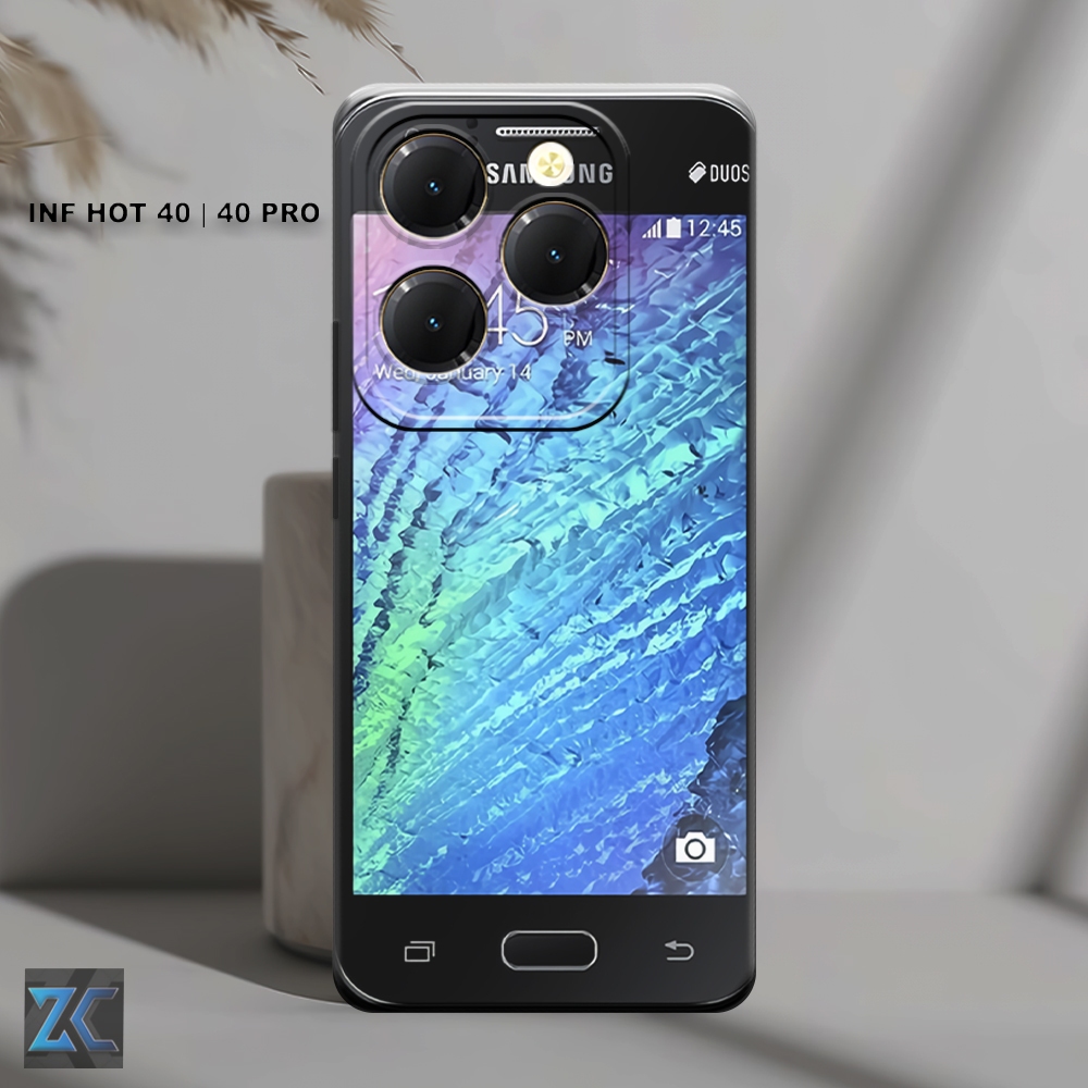 (TB34) Softcase INFINIX HOT 40 | 40 PRO | Casing Hp INFINIX | Kesing anti slip | Motif Samsung Jadul