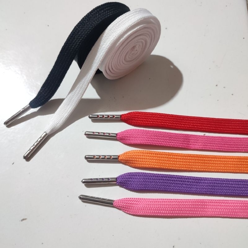 tali sepatu flat premium / ujung besi / jual perpasang