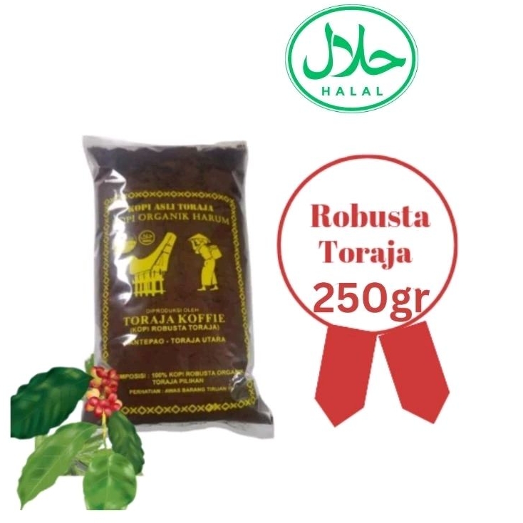 

Kopi Robusta Toraja Kopi Organik 250 gr Kopi Toraja Asli