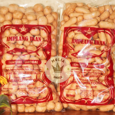 

Kerupuk ikan tengiri 500gram / amplang ikan khas Mojokerto PREMIUM super enak