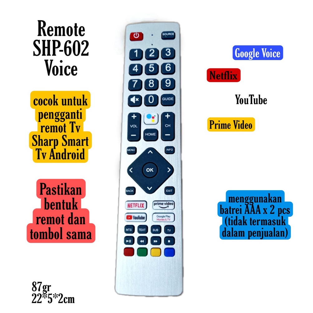 TOP Remot Tv Sharp Smart TV Android