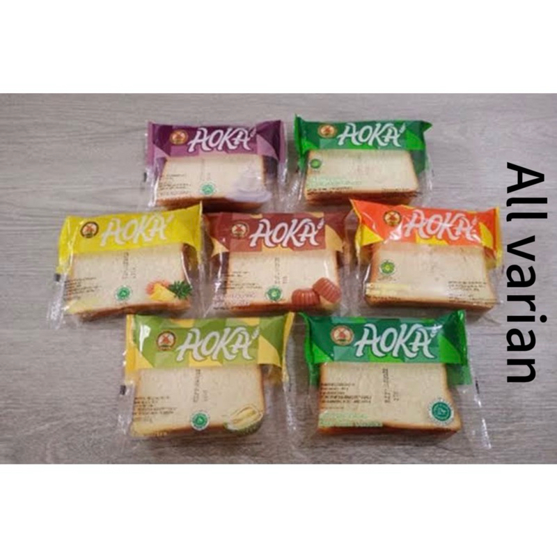 

Roti aoka sandwich 1 dus isi 60 pcs untuk rasa all varian