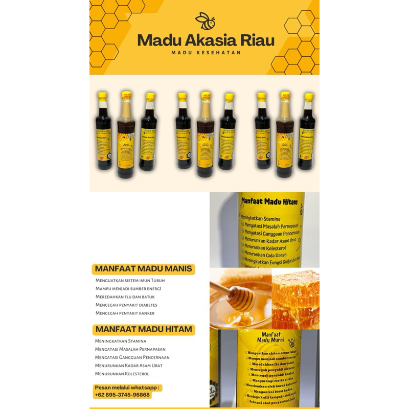 

Madu Hitam Akasia Riau kemasan 500 gram