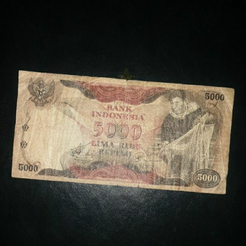 Uang Kuno 5000 Penjala Tahun 1975