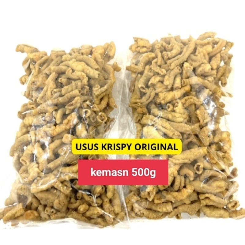 

Kripik Usus Ayam Rajanya Usus.Kripik Usus Kemasan 500g Enak,Gurih,Renyah,Jaminan rasa