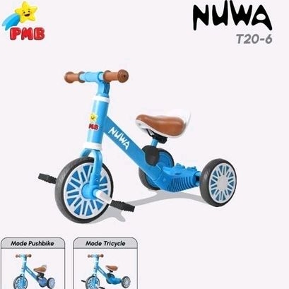 Balance bike 3 in 1 sepeda anak PMB NUWA T20-6 / T20-5