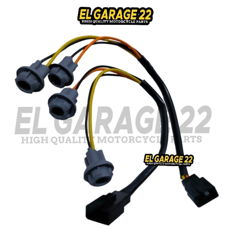 Kabel piting lampu sein senja assy yamaha Jupiter mx old 5YP /Soket 3 pin kanan kiri mx