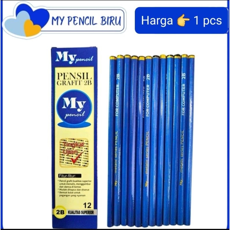 

Pensil 2B Grafit My Pencil/Lapiz