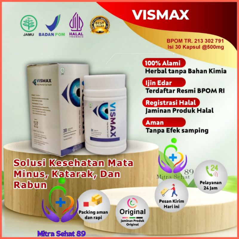 Vismax Original 100% Obat Vismax Mengatasi Segala Jenis Keluhan Mata Resmi BPOM