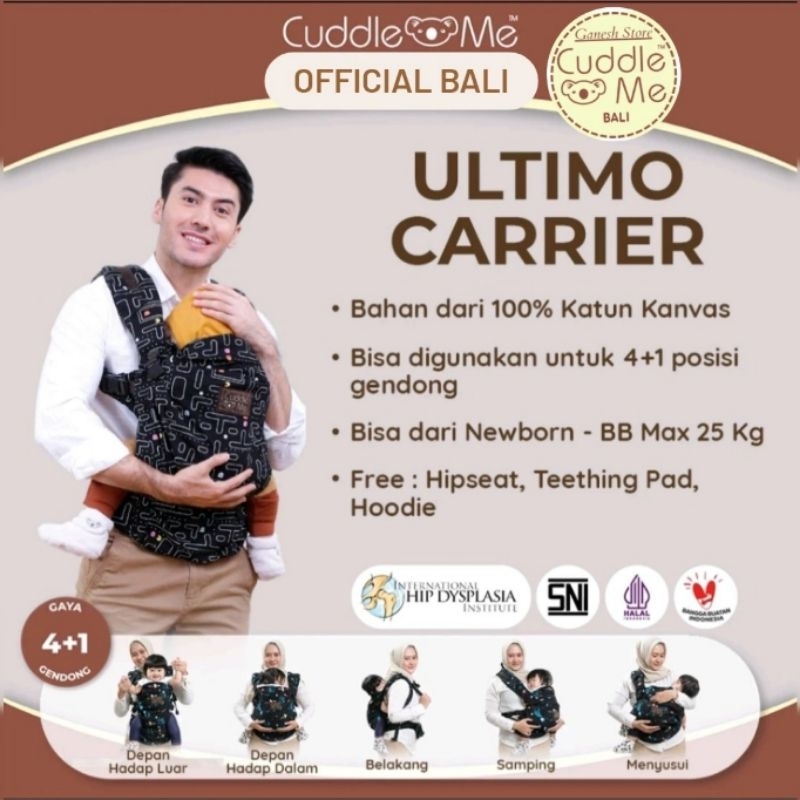 GENDONGAN BAYI SSC HIPSEAT CUDDLEME Ultimo Carrier Cuddle Me / Gendongan SSC Ergonomis Recomended
