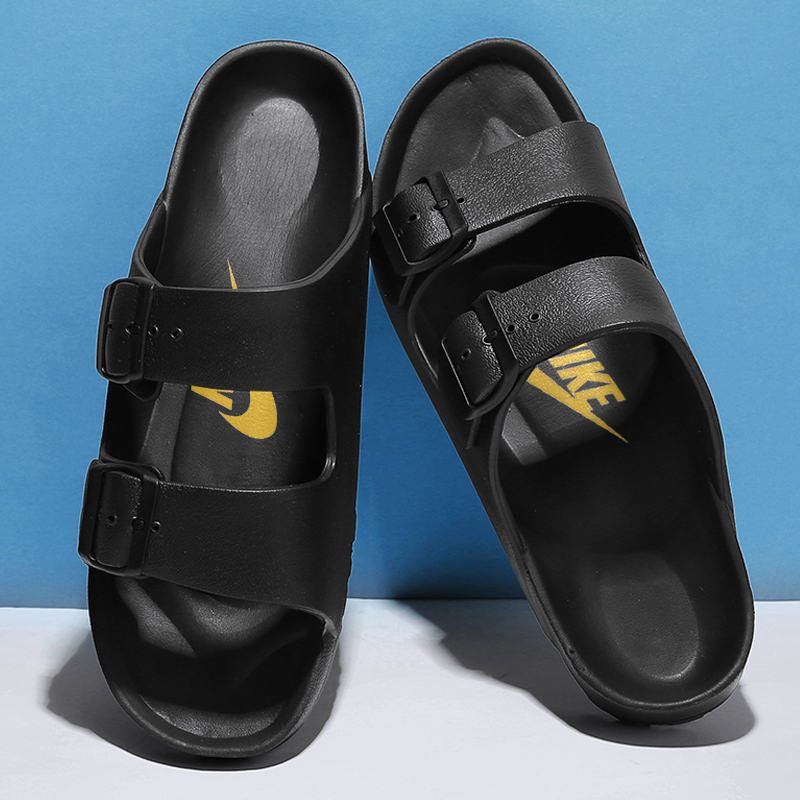 NIKE Sepatu Pantai Luar Ruangan Pria Sandal Modis Kasual Sandal Kulit Asli Anti Selip Ringan