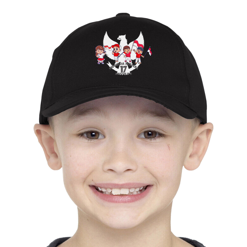 Topi Anak 17 Agustus Kemerdekaan Indonesia Karakter Atasan Anak Laki-Laki Perempuan MDK-01