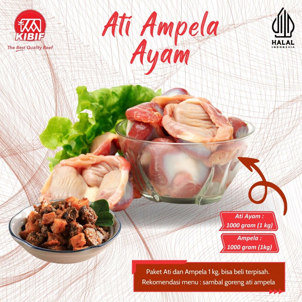 

Ati ayam & Ampela Ayam 1kg