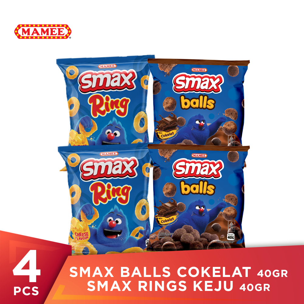 

SMAX Balls Cokelat x SMAX Rings Keju 40gr (4 Pcs)