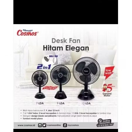 Cosmos kipas angin kecil dua fungsi