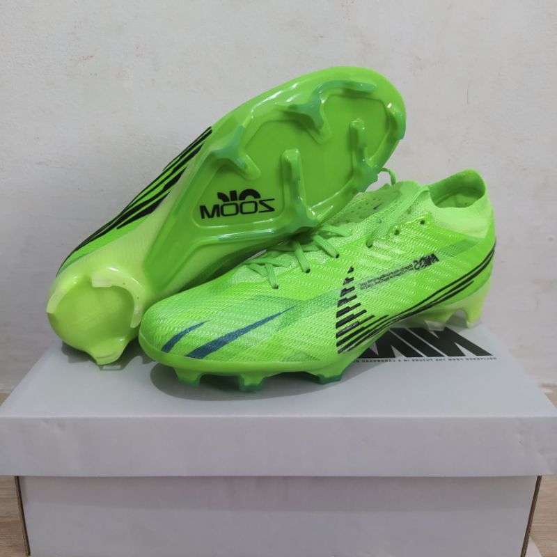 Sepatu Bola Nike Mercurial Vapor15 Elite Airzoom Air Zoom Hijau Hitam Green Black Fg Sepak Bola Sepa