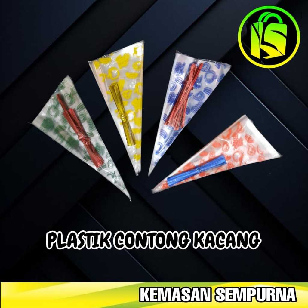 Plastik Segitiga Contong Kacang plastik kacang