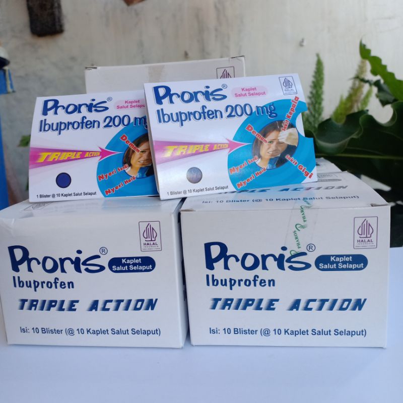 PRORIS // IBUPROFEN 200mg BOX 10 STRIP