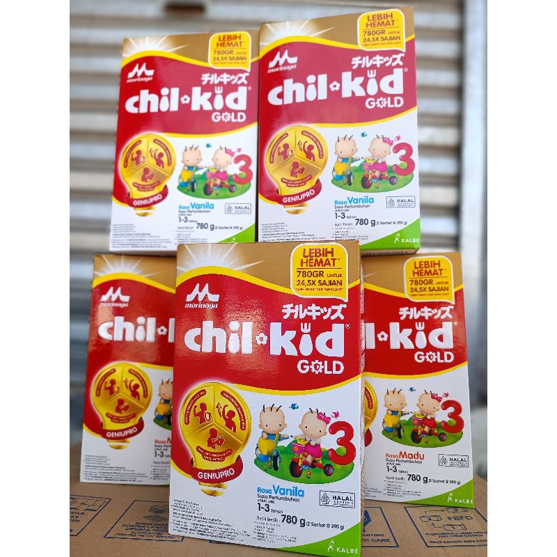 Morinaga Chilkid Usia 1-3Tahun Rasa Vanila/Madu Ukuran 780gr/800gr