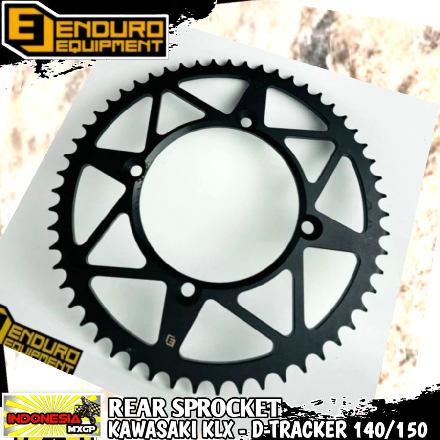 KAWASAKI KLX 140 150 - D-TRACKER 150 S L BF - ENDURO EQUIPMENT REAR SPROCKET GEAR - GIR BELAKANG SET