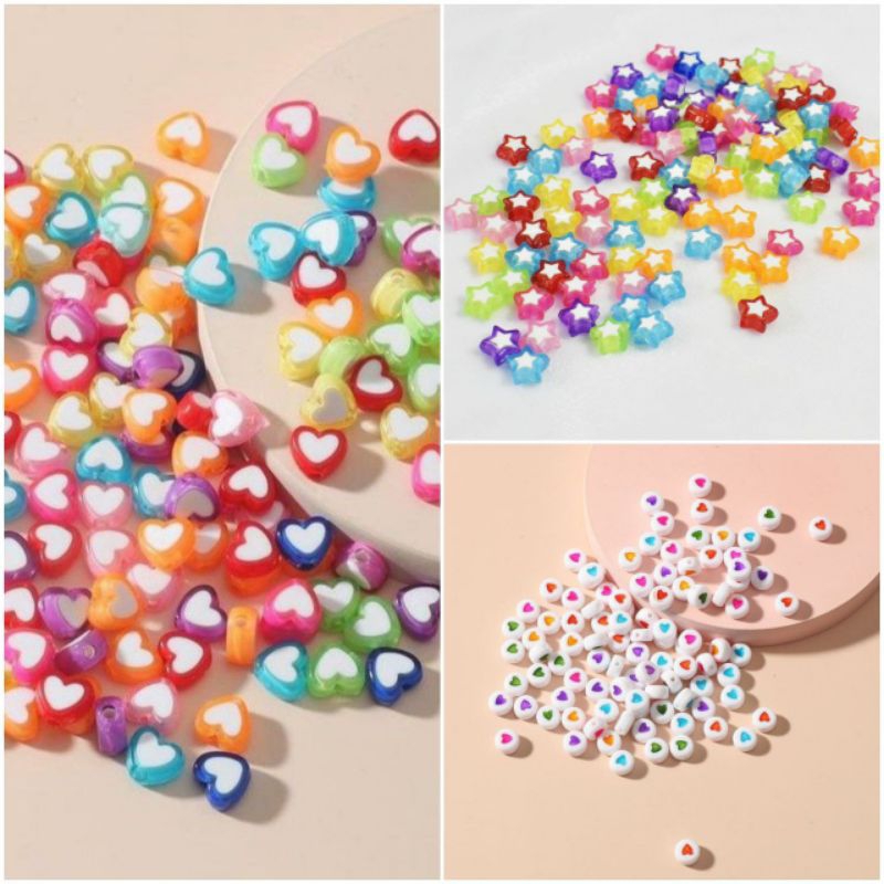 Manik Love / Manik Bintang / Manik Monte Akrilik Love / Love Bening / Bintang Bening