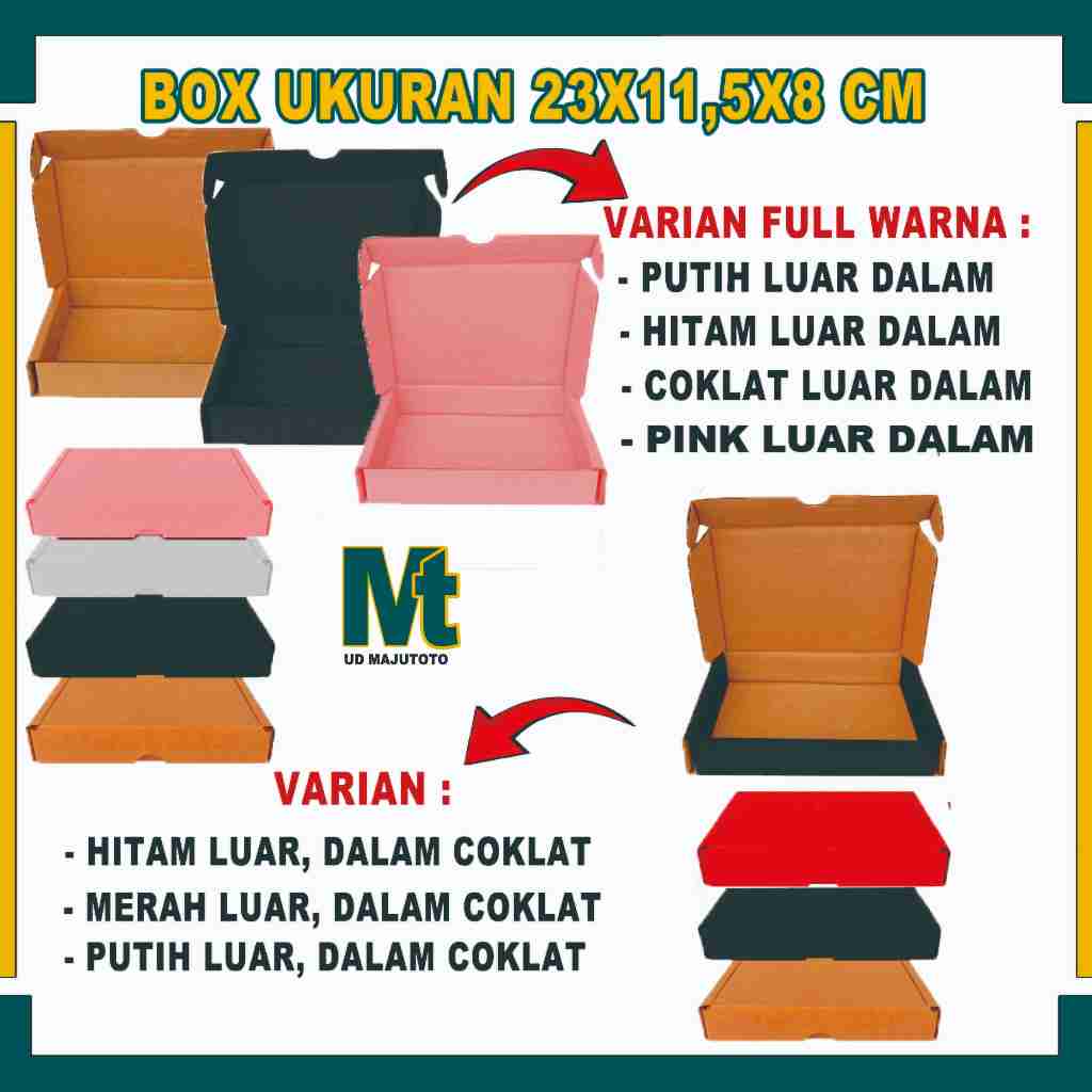 

Box 23x11,5x8 cm / Box Lipat Samping / Box Brownis