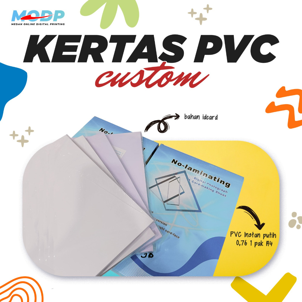 

Kertas Pvc Instan Printing Inkjet Ukuran A4 - Bahan Id Card Instan Putih Silver - Ukuran A4 0,76 & 0,96