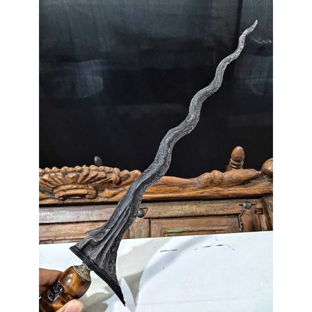 Keris Sabuk Inten Luk 11 Original Sepuh Tangguh Majapahit Kuno