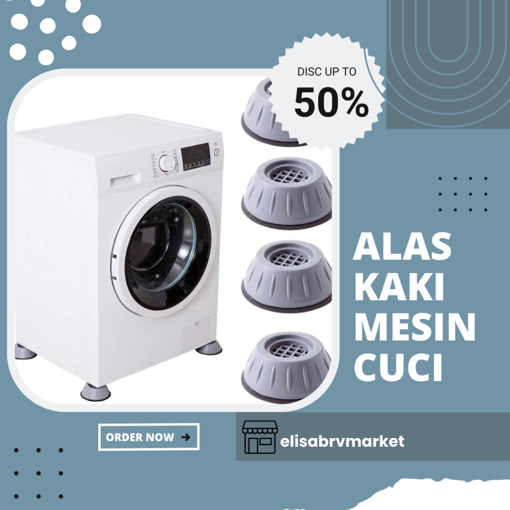 Meja Mesin Cuci Kulkas Alas Kaki Anti Slip||Alas Kaki Mesin Cuci Tatakan Pelindung Kaki Meja
