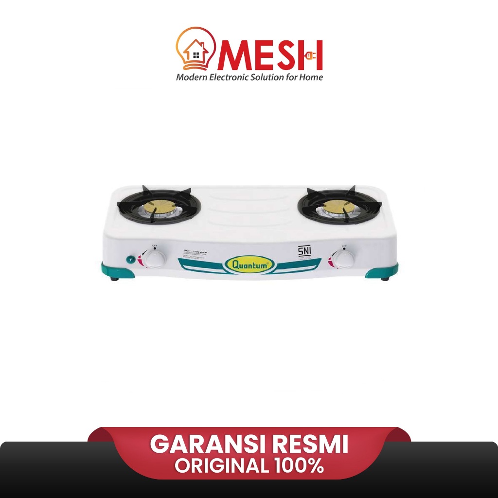 Quantum QGC201DEP – Kompor Gas 2 Tungku-Kompor Gas-Original-New Arrival-Burner Stainless Steel QGC 2