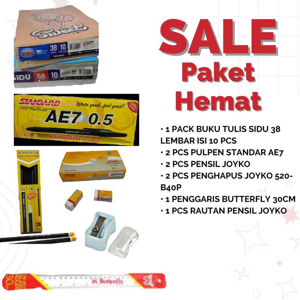 PAKET HEMAT BUKU SEKOLAH DAN ATK || PAKET HEMAT ATK SEKOLAH LENGKAP MURAH ||