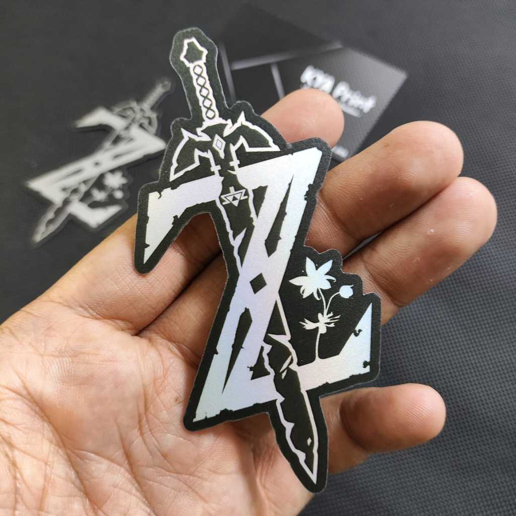 

Premium Sticker Holographic Zelda Sword