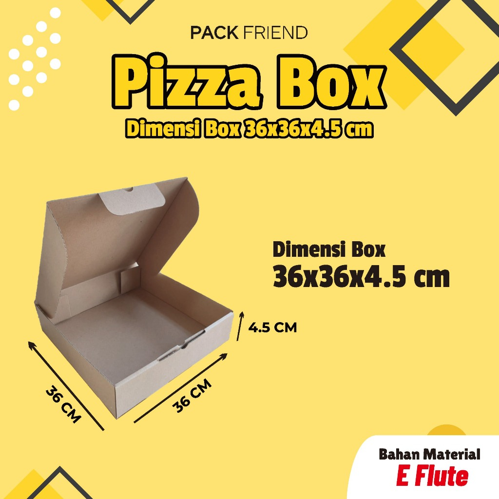 

Dus Pizza/ Box Pizza 36x36x4.5 cm/ Kardus Pizza/ Kotak Pizza/ Kemasan Pizza