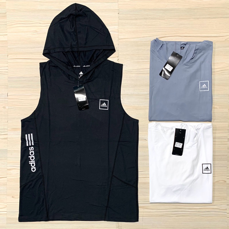 KAOS SINGLET HOODIE ADIDAS IMPORT PREMIUM T-SHIRT LEKBONG TANKTOP TOPI KUPLUK PRIA MAN OLAHRAGA GYM 