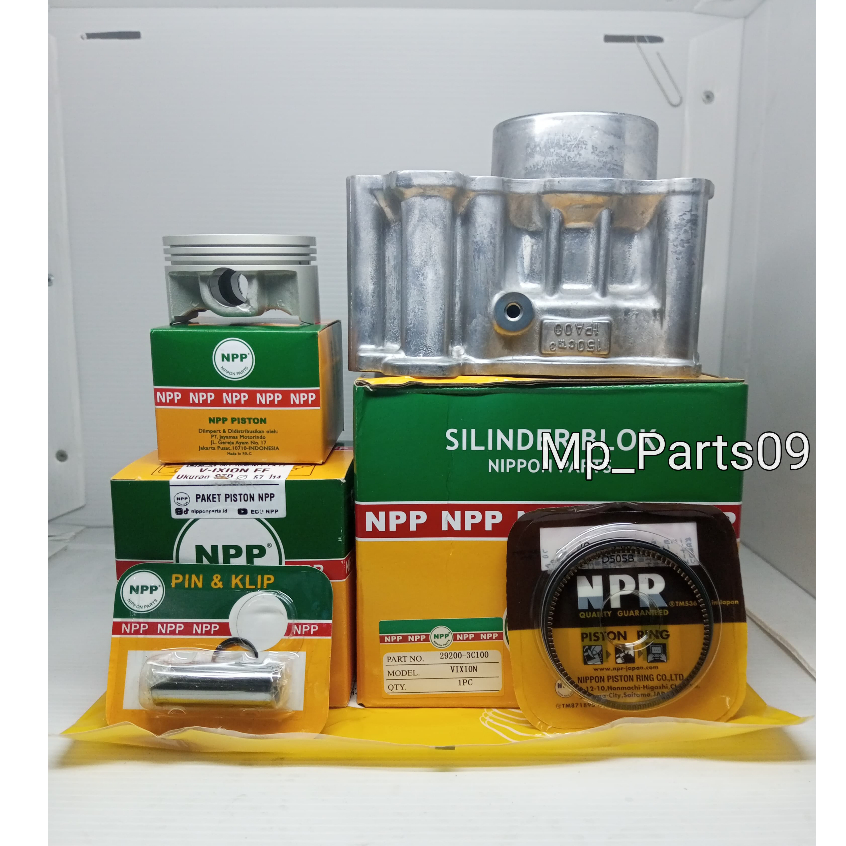 Blok Seher Boring Cylinder Plus Piston Kit Seher Paket Vixion OLD Vixion New NPP