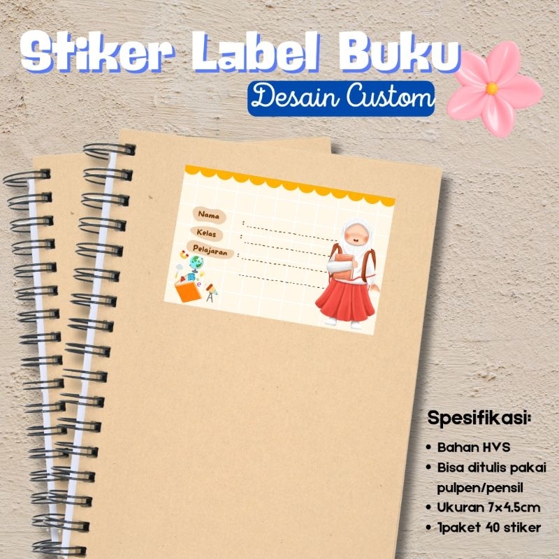 

Stiker Label Buku Pelajaran / Stiker buku mata pelajaran