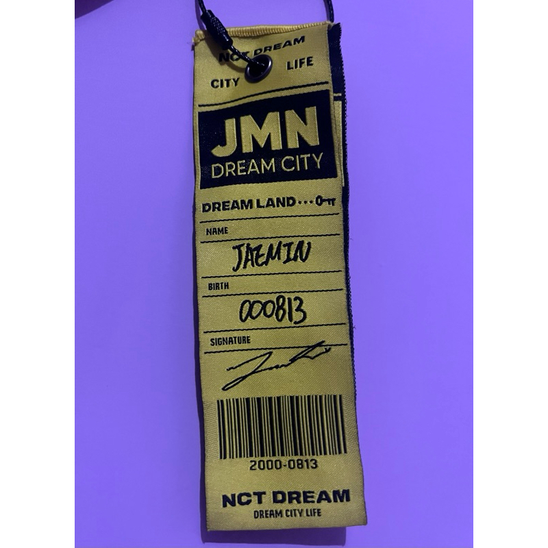 NCT Dream Jaemin Luggage Tag Official NCT Life Merch