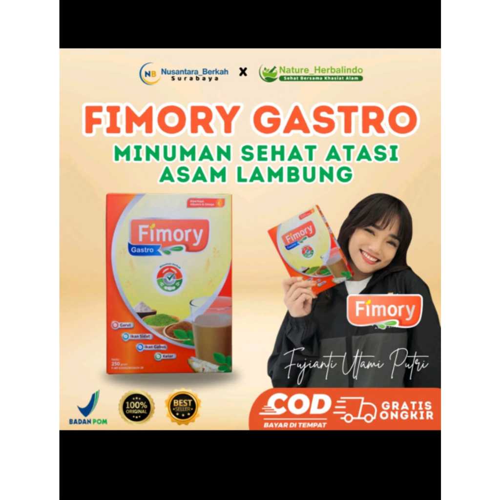 

Fimory Gastro 250gr - Nutrasetikal Alami untuk Atasi Asam Lambung & Gerd