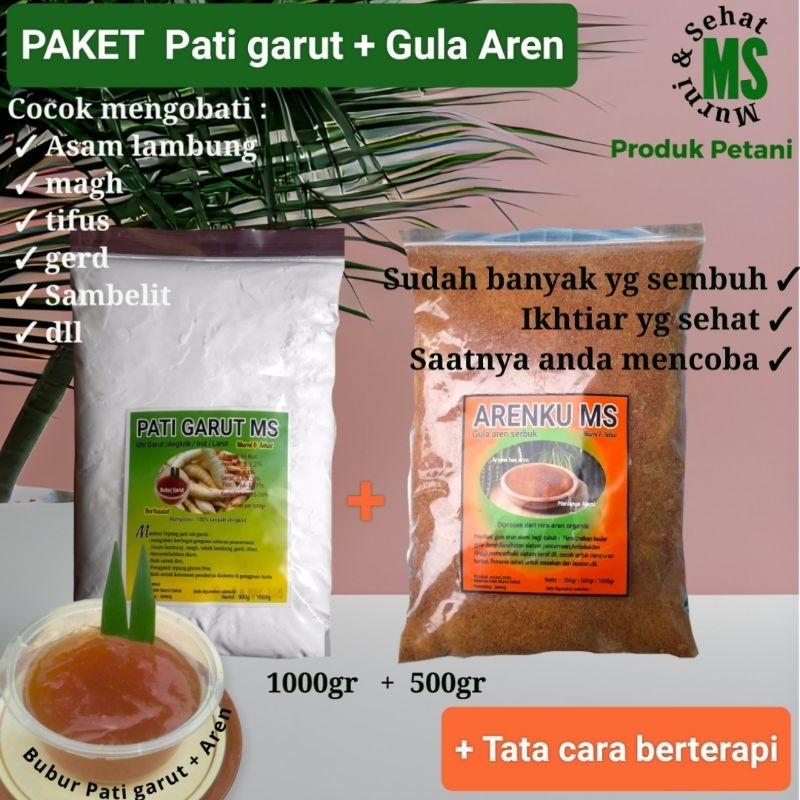 

PAKET PATI GARUT 1000gr dan GULA AREN SERBUK 500gr