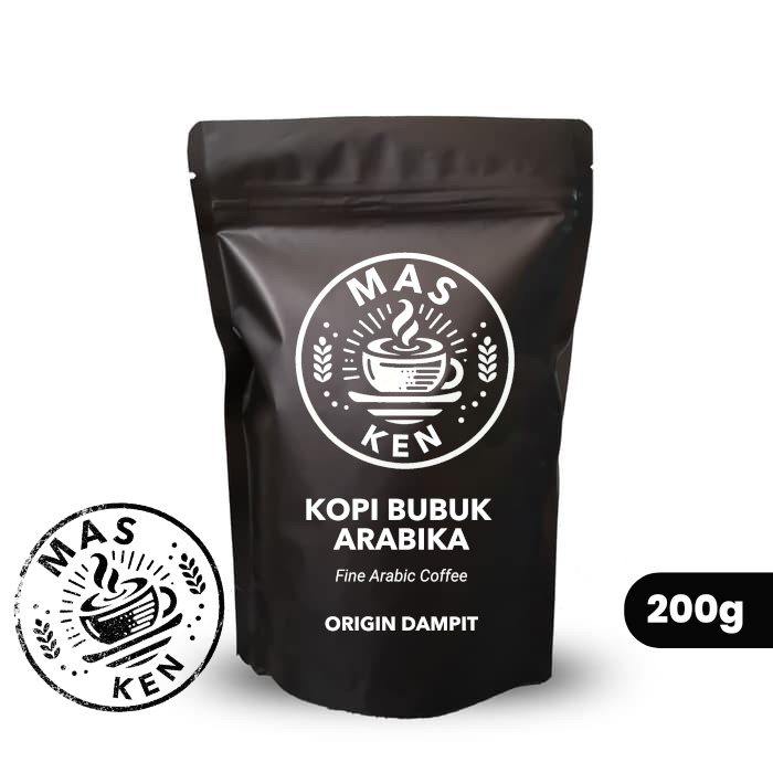 

Kopi Arabika Dampit Premium Fresh Murni 200 gram - Mas Ken Coffee
