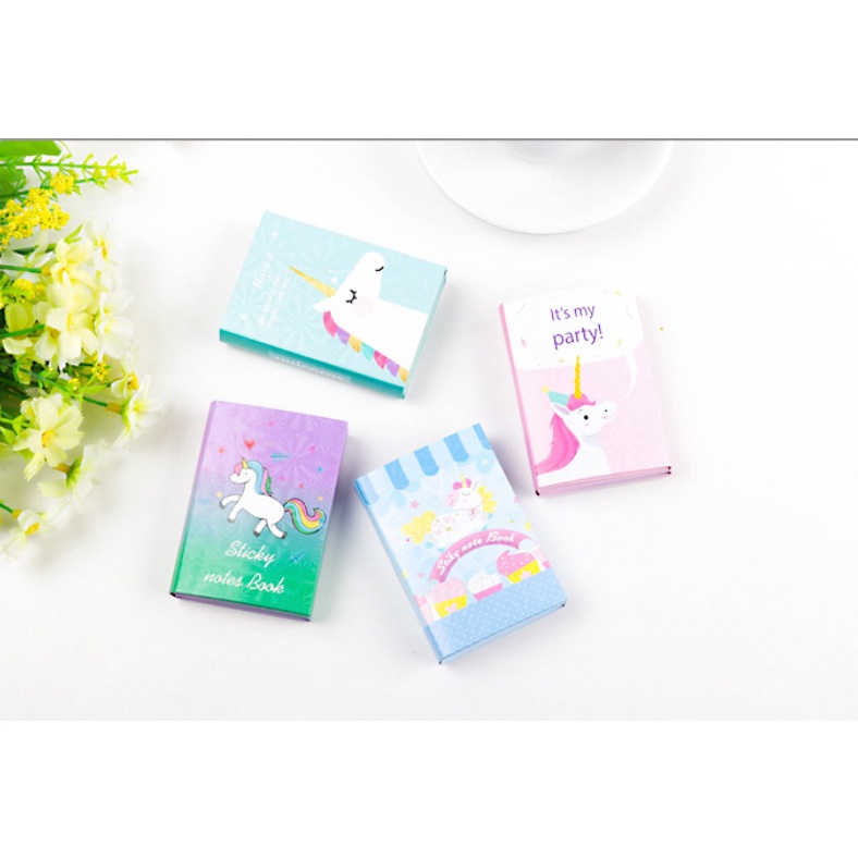 

DISKON UNICORN Series Sticky Note Book Kumpulan Sticky Notes dalam bentuk buku motif UNICORN