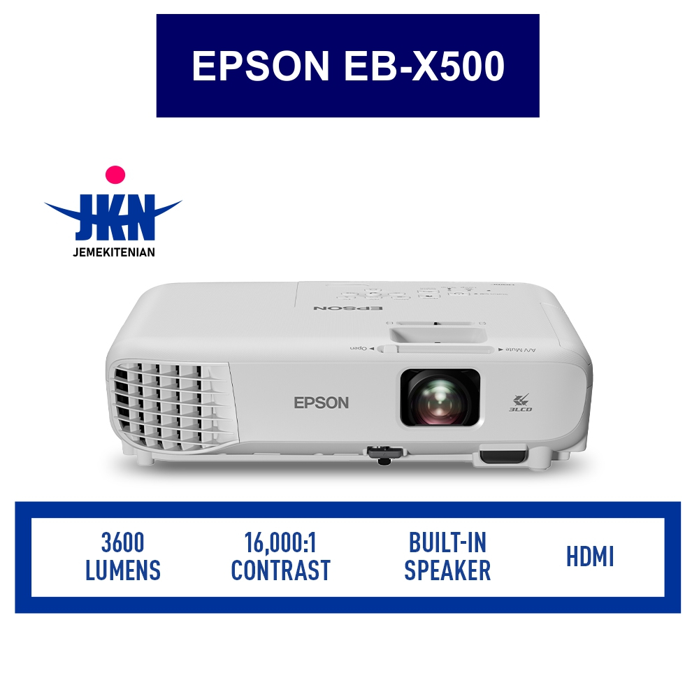 PROYEKTOR PROJECTOR EPSON EB X500 BARANG MULUS MINUS TANPA DUS SAJA, LAMPU PROYEKTOR 0 JAM
