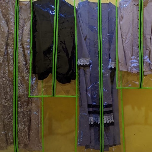 HJ6 cover baju gamis cover jas cover baju anti air anti debu cover baju