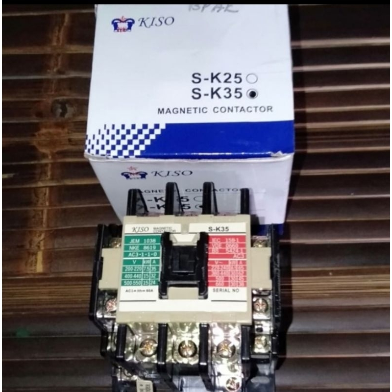 kontaktor listrik SK 35 kiso 60 a kontaktor magnet listrik Good QUALITY