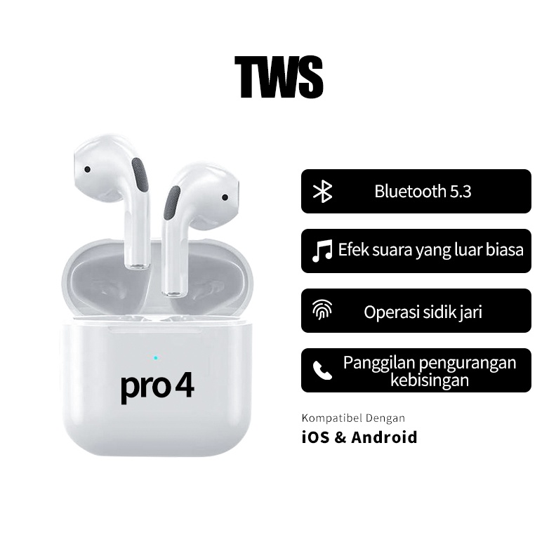 KODE G3N Headset bluetooth murah TWS earphone Pro3 Pro4 Pro4 Pro5 mini tws earburd original 1
