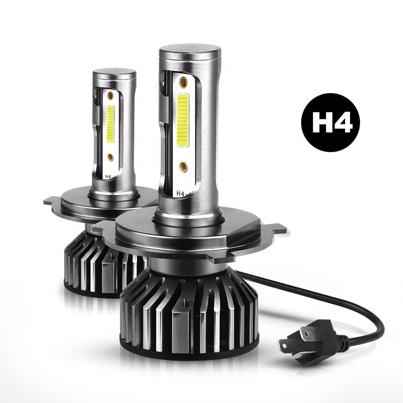 2PCS Lampu LED Depan Mobil H4 Lampu Utama Mobil Super Terang Lampu Depan Mobil Headlamp Foglamp COB