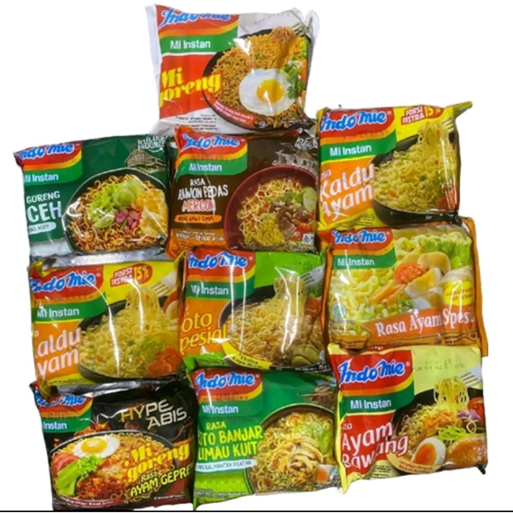 

10 PCS MIE INSTAN INDOMIE BERBAGAI RASA Food Noodles Makanan Ramen Pedas Goreng