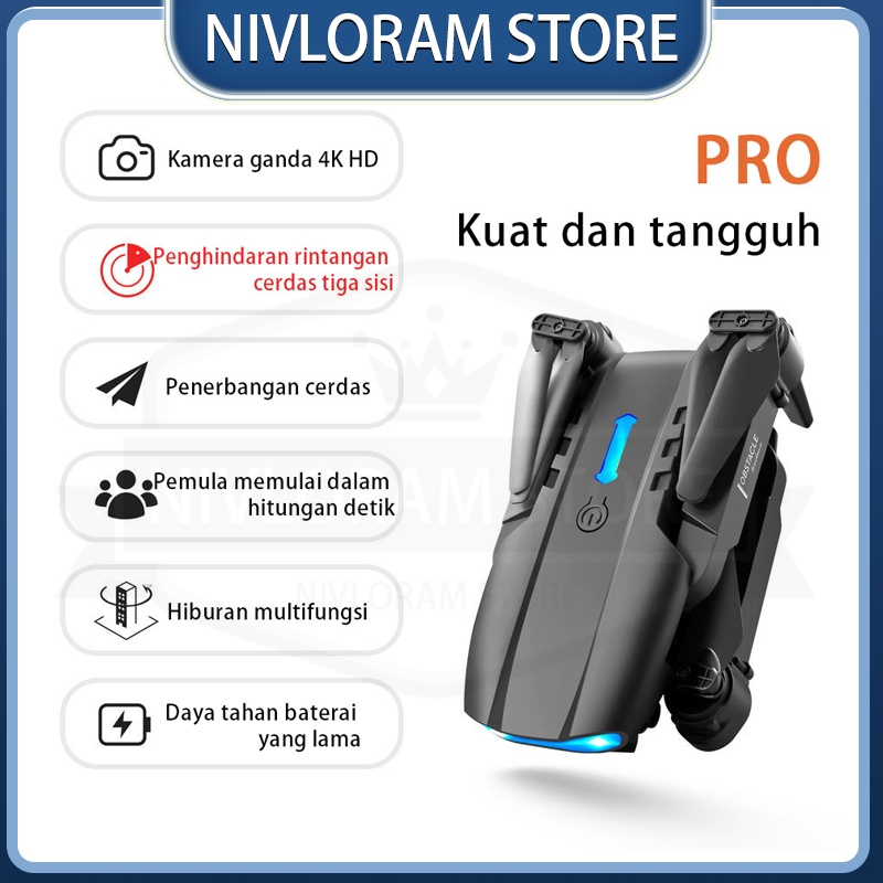 E99 PRO Drone Mini Drone Murah Dengan Kamera HD Foldable Quadcopter Drone WIFI FPV Lipat Profesional