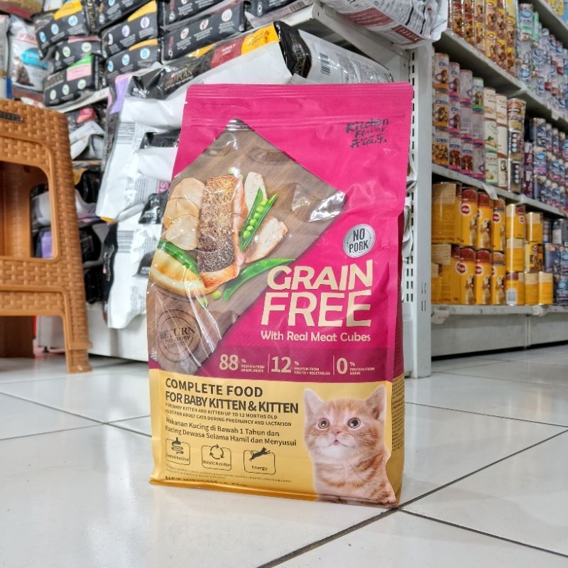 Kitchen Flavor Grainfree Baby & kitten 1,5kg - makanan anak kucing